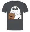 Мужская футболка Намальовані ведмедики Графит фото