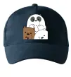 Кепка Намальовані ведмедики Темно-синий фото