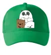 Кепка Намальовані ведмедики Зеленый фото