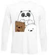Лонгслив Намальовані ведмедики Белый фото