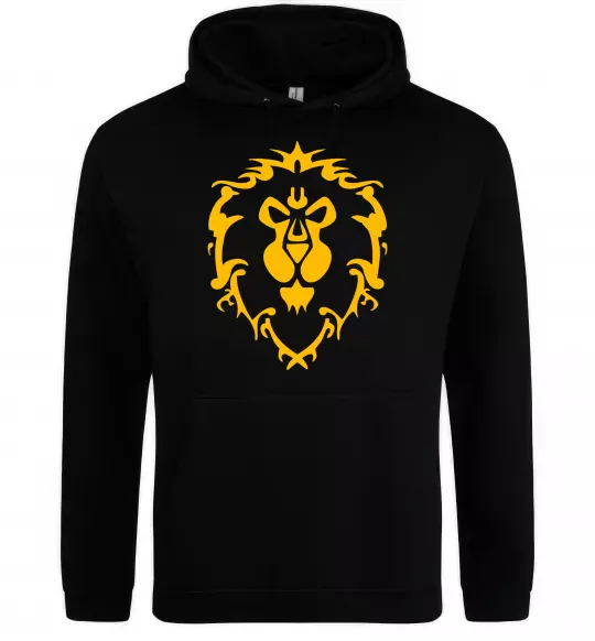 Женская толстовка (худи) Warcraft герб Lions Pride Черный фото