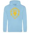 Женская толстовка (худи) Warcraft герб Lions Pride Голубой фото