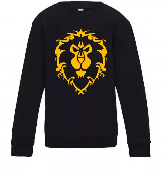 Дитячий світшот Warcraft герб Lions Pride Чорний фото