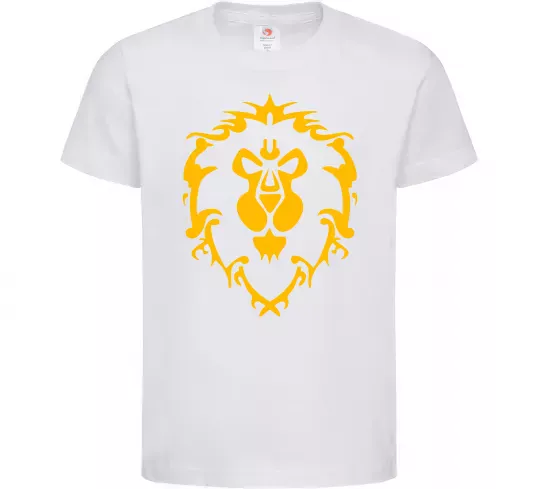 Детская футболка Warcraft герб Lions Pride Белый фото