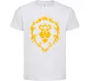 Детская футболка Warcraft герб Lions Pride Белый фото