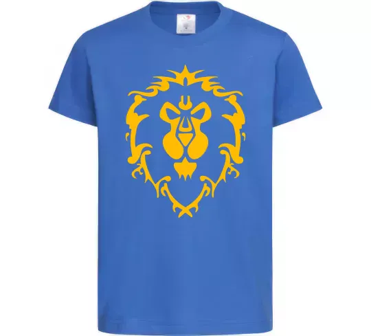 Детская футболка Warcraft герб Lions Pride Ярко-синий фото