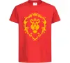 Детская футболка Warcraft герб Lions Pride Красный фото