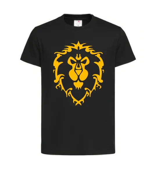 Детская футболка Warcraft герб Lions Pride Черный фото