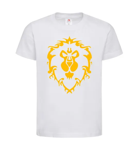 Детская футболка Warcraft герб Lions Pride Белый фото
