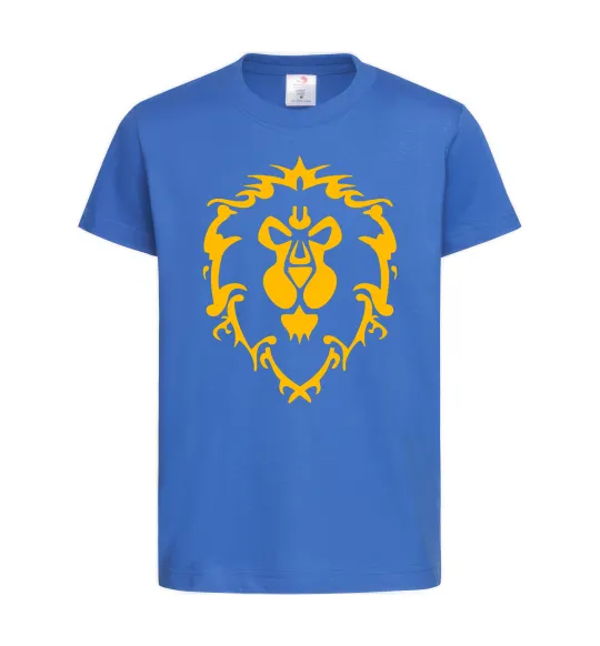 Детская футболка Warcraft герб Lions Pride Ярко-синий фото