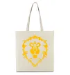 Эко-сумка Warcraft герб Lions Pride Бежевый фото