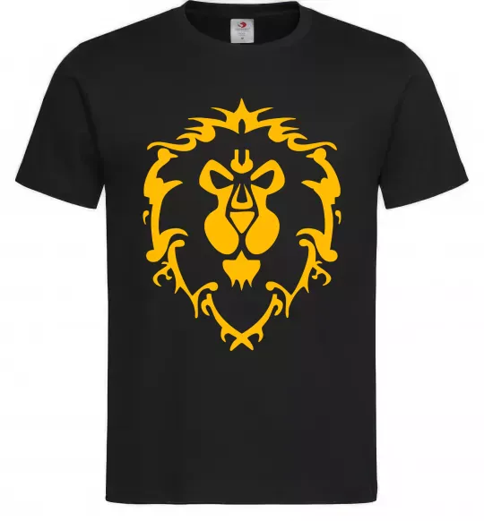 Мужская футболка Warcraft герб Lions Pride Черный фото