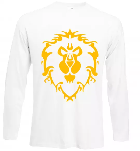 Лонгслив Warcraft герб Lions Pride Белый фото