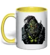 Чашка з кольоровою ручкою Warcraft орк Сонячно жовтий Чашка з кольоровою ручкою Warcraft орк Сонячно жовтий фото
