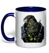 Чашка з кольоровою ручкою Warcraft орк Глибокий темно-синій Чашка з кольоровою ручкою Warcraft орк Глибокий темно-синій фото