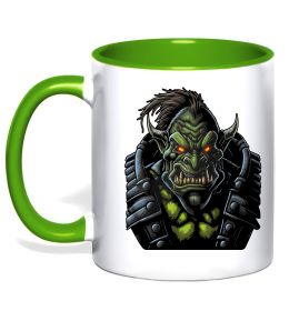Чашка с цветной ручкой Warcraft орк