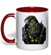 Чашка з кольоровою ручкою Warcraft орк Червоний Чашка з кольоровою ручкою Warcraft орк Червоний фото