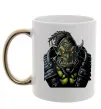 Чашка з кольоровою ручкою Warcraft орк Золото Чашка з кольоровою ручкою Warcraft орк Золото фото