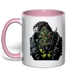 Чашка з кольоровою ручкою Warcraft орк Ніжно рожевий Чашка з кольоровою ручкою Warcraft орк Ніжно рожевий фото