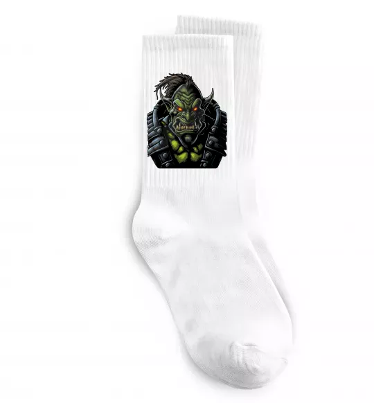Носки Warcraft орк Белый фото