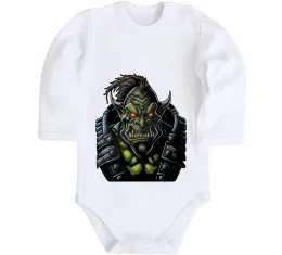 Дитячий бодік Warcraft symbols Білий фото
