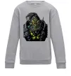 Детский Свитшот Warcraft орк Серый меланж фото