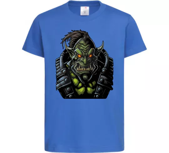 Дитяча футболка Warcraft орк Яскраво-синій фото