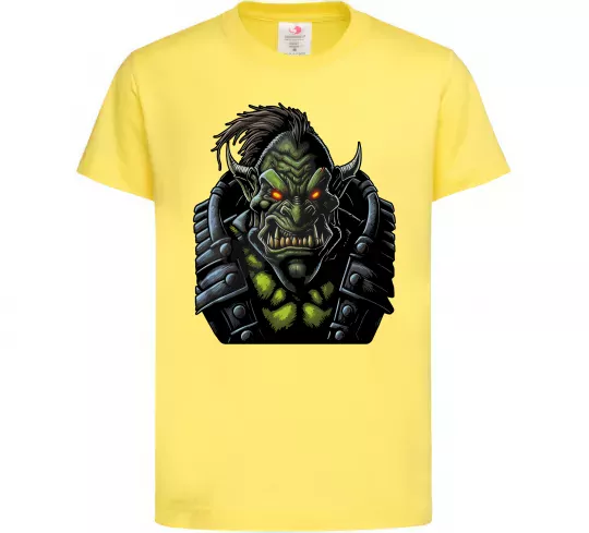Дитяча футболка Warcraft орк Лимонний фото