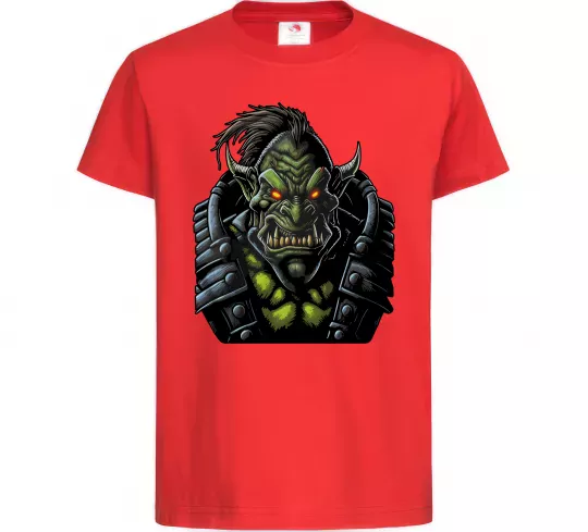 Дитяча футболка Warcraft орк Червоний фото