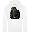 Чоловіча толстовка (худі) Warcraft орк Білий фото