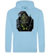 Мужская толстовка (худи) Warcraft орк Голубой фото