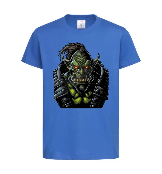Дитяча футболка Warcraft орк Яскраво-синій фото