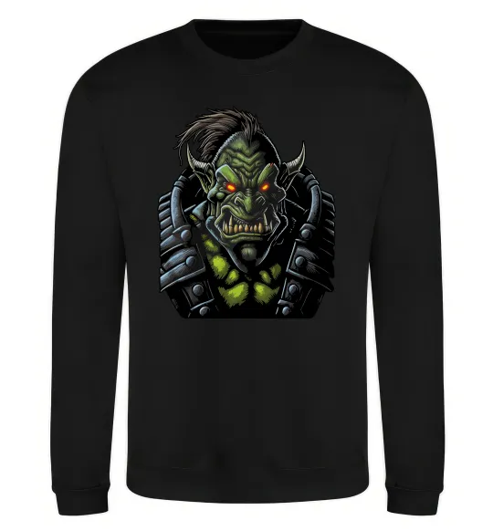 Свитшот Warcraft орк Черный фото