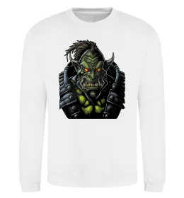 Світшот Warcraft орк Білий фото