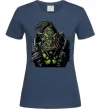 Женская футболка Warcraft орк Темно-синий фото