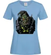 Женская футболка Warcraft орк Голубой фото