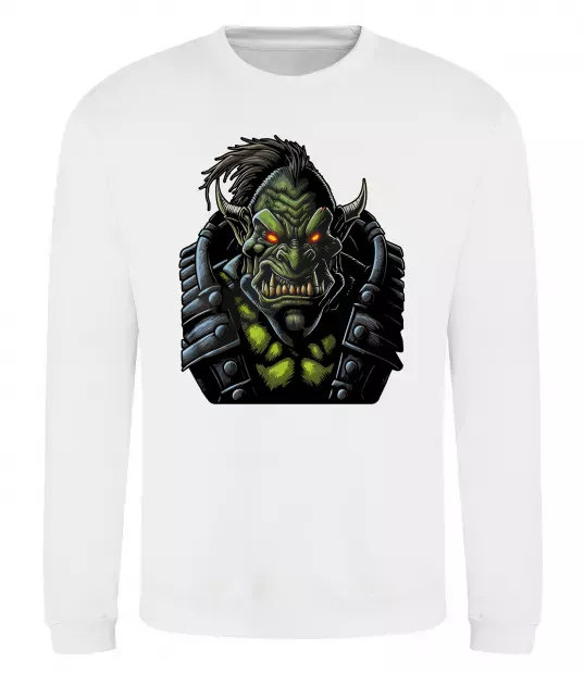 Світшот Warcraft орк Білий фото