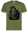 Мужская футболка Warcraft орк Оливковый фото