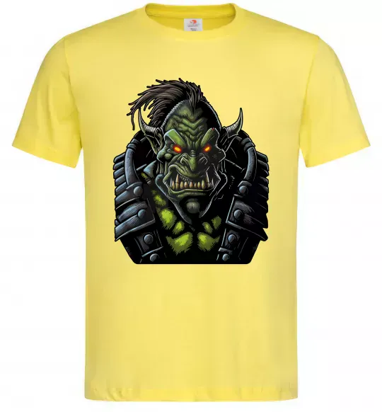 Мужская футболка Warcraft орк Лимонный фото