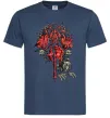 Чоловіча футболка Warcraft печатка Темно-синій фото