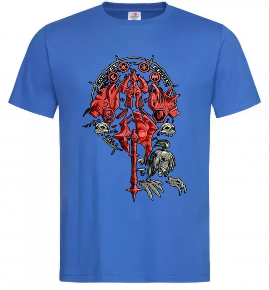 Чоловіча футболка Warcraft печатка Яскраво-синій фото