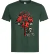 Чоловіча футболка Warcraft печатка Темно-зелений фото