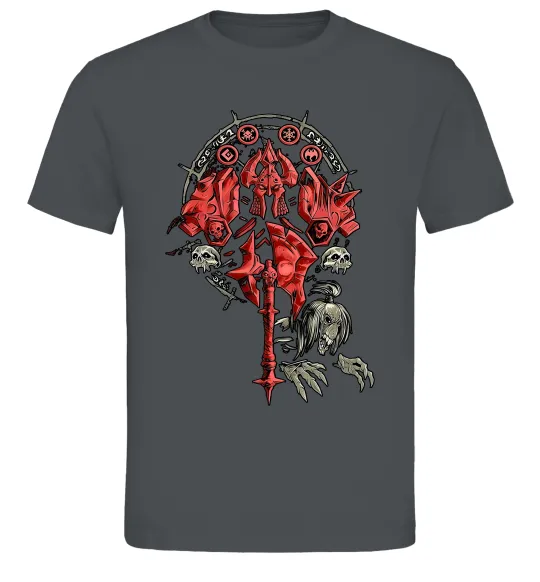 Чоловіча футболка Warcraft печатка Графіт фото