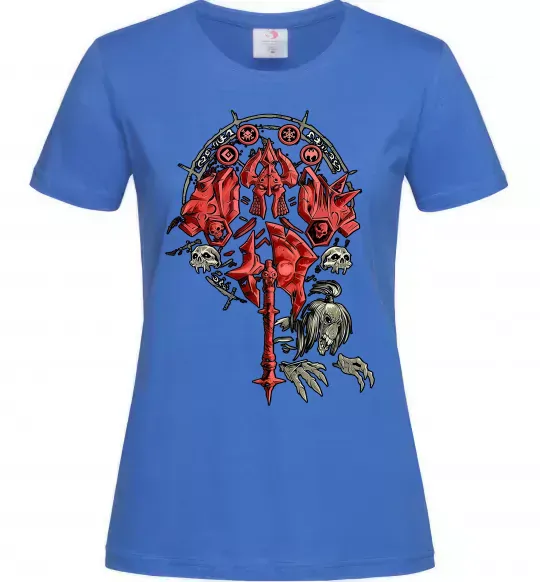 Жіноча футболка Warcraft печатка Яскраво-синій фото