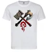 Мужская футболка Warcraft топори Белый Мужская футболка Warcraft топори Белый фото