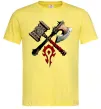 Мужская футболка Warcraft топори Лимонный Мужская футболка Warcraft топори Лимонный фото