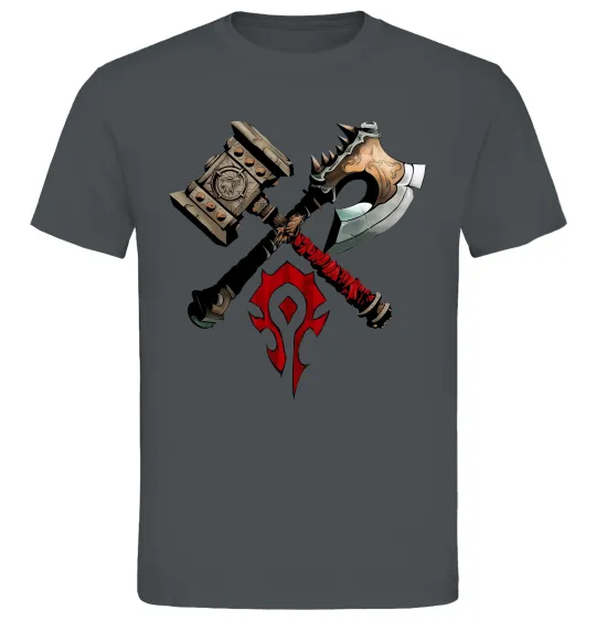 Мужская футболка Warcraft топори Графит фото