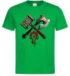 Мужская футболка Warcraft топори Зеленый Мужская футболка Warcraft топори Зеленый фото