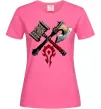 Жіноча футболка Warcraft топори Яскраво-рожевий фото