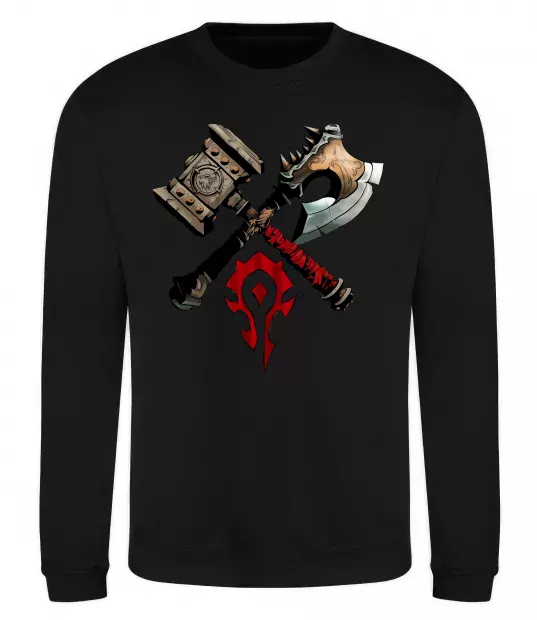 Світшот Warcraft топори Чорний фото